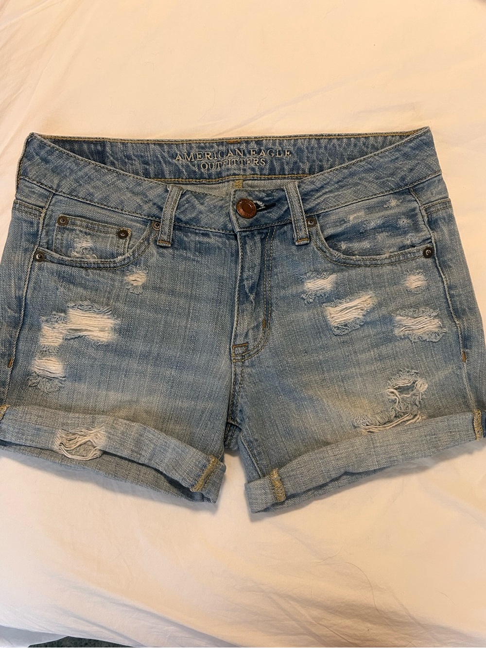 AE Sz O Boy Midi Cotton Denim Short